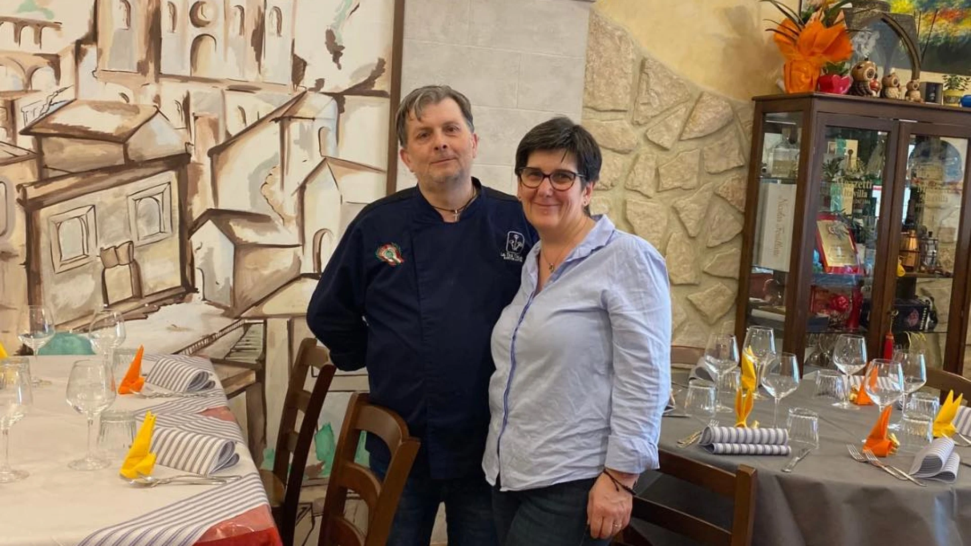 Castel Di Sangro: chef Maurizio del Ristorante "Le Tre Chiavi" festeggia il suo compleanno. Gli auguri della nostra redazione